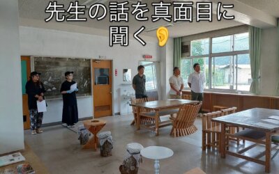 小学校での消防訓練